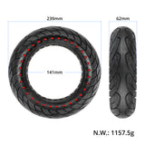 10x2.5 Inner Hollow Honeycomb Solid Tire Electric Scooter Explosion-Proof Tubeless Tire for Max G30 Electric Scooter 60/70-6.5