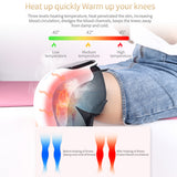 Electric Knee Joint Massager LCD DisplayTouch Automatic Vibration Infrared Heating Physiotherapy Pain Relief Rehabilitation