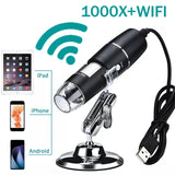 Mini Handheld 1000X/1600X Wifi/USB Digital Microscope Magnification Biological Microscope Skin Analyzer Skin Detector