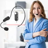 UHF Wireless Headset Microphone  with 3.5mm Audio plug &amp;6.35mm Audio Adapter for Speaker Voice Amplifier for Training Tour Guide