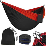 Oversized 118in*79in Camping Hammock for Outdoors Travel Backpacking,Double Hammock with Tree Straps, Nylon Portable Hammock