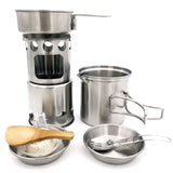 Portable Wood Stove Firewoods Furnace Outdoor Stove Cooking Burner Lightweight Stainless Steel Picnic Camping Cooking Wood Stove