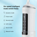 Powerful Dental Water Jet Oral Irrigator for Teeth Water Flosser Water Pick Mouthwasher 6 Modes Tooth Cleaning Care Mouth Shower