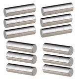 12 Pieces Alnico 5 Humbucker Pickup Polepiece Magnet Slug Rods 15mm for Electric