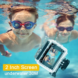 Ultra HD 4K Action Camera WiFi 12MP 2.0 Inch 30M Go Waterproof Pro 170D Helmet Bicycle Video Recording Camera Sports Cameras