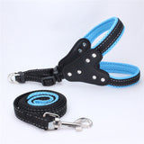 Dog harness collar dog leash Strong nylon Reflective for small meduim big dog vest bling rhinestone harness pet dog accessories