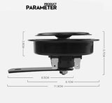 12V  Motorcycle Horn Moto Trumpet Black Loud 110db Moped Dirt Bike Electric Vehicle Scooter Air Horns Motorbike Classic Horn