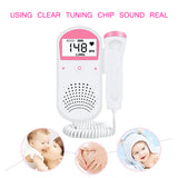 Portable family pregnant and baby monitor Fetal Preference sound Baby heart PR LCD display Fetal Doppler 2.5M No radiation