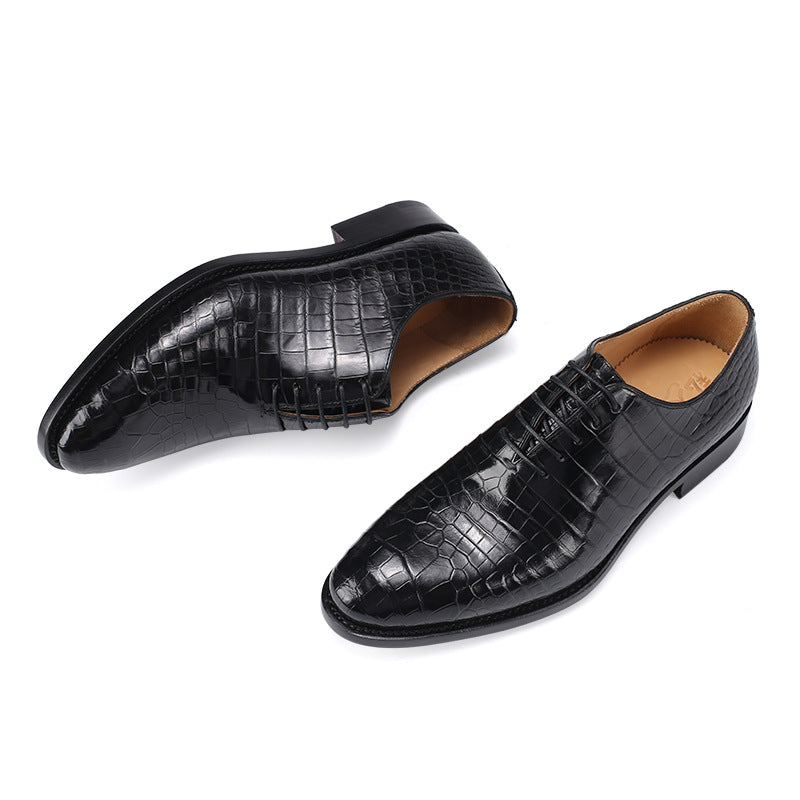 Handmade Crocodile Leather Dress Shoes 6077