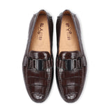 Handmade Crocodile Leather Loafers S04