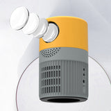 Top Deals YT400 LED Mobile Video Projector Home Theater Media Player Kids Gift Home Mini Projector Portable(Yellow-Gray)