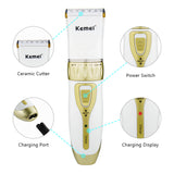 Men's Trimmer Wireless Rechargeable Electric Clippers Adjustable Hair Clipper Hair Trimmer Styler Haircut Hair Style Tool Set 40