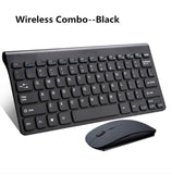 Wireless Mouse Keyboard Combo Set 2.4G Mini Size Multimedia For Tablet Laptop Mac Desktop PC TV Andrews Windows