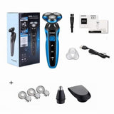 Electric Shaver Rechargeable Electric Razor Shaving Machine Cleaning Beard Razor for Men Wet and Dry Waterproof Washable ZN1159