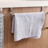 2 Size Towel Racks Over Kitchen Cabinet Door Towel Rack Bar Hanging Holder Bathroom Shelf Rack Home Organizer Long Wall Hook