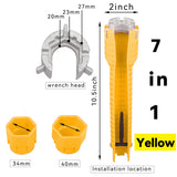8 In 1 Flume Wrench Anti-slip Kitchen Sink Repair Tools Bathroom Faucet Assembly Key Plumbing Installation Wrench