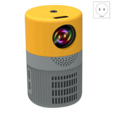 Top Deals YT400 LED Mobile Video Projector Home Theater Media Player Kids Gift Home Mini Projector Portable(Yellow-Gray)