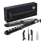 Professional Steam Hair Straightener Ceramic Vapor Hair Flat Iron Seam Hair Straightening Iron Curler Steamer Hair Styling Tool