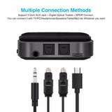 Bluetooth 5.0 Audio Transmitter Receiver CSR8675 Aptx HD Adapter Optical Toslink/3.5mm AUX/SPDIF for Car TV Headphones etc