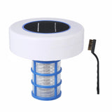 Solar Pool Ionizer Copper Silver Ion Swim Water Kills Algae Chlorine-Free 160mm 6.29x2.63x5.9inch Plastic+Copper White