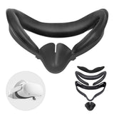 Soft PU Leather Eye Mask Cover For Oculus Quest 2 VR Glasses Light Blocking Face Eye Cover Pad With VR Lens Cover For Quest2 Vr