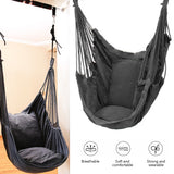 Outdoor Hammock Swing Thicken Chair Hanging Swing Chair Portable Relaxation Canvas Swing Travel Camping Lazy Chair No Pillow