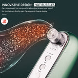 3-IN-1 Heating Microbubble Blackhead Remover Hot Nano Bubble Open Pore Water Cycle Vacuum Suction Deep Cleaning Face T Zone Nose
