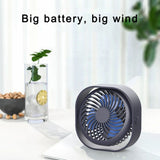 Portable Cooling Desktop Fan 3 Speed With 360 Degrees Rotation USB Rechargeable Fan For Office Household Traveling