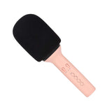 Bluetooth Karaoke Mic Multi Functional Portable Handheld Wireless Speaker Microphone with LED Light for PC Smartphone Home Party