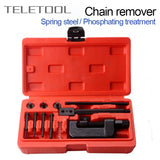 13Pcs/sets Motorcycle Bike Chain Breaker Splitter Link Riveter Chainbreaker Riveting Cutter Bikes Riveting Tool Set With Box