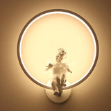 Modern LED Wall Lamps Round Angel Aluminum Decorative Interior Living Room Dining Room Corridor Lamp Indoor Lighting Wall Sconce