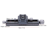 Macro Focusing Rail 5kg Loading Close Up Shooting Rail with 3/8in screw hole for Digital SLR Cameras
