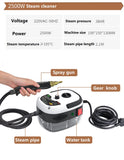 2500W Steam Cleaner High Pressure Temperature Cleaning Home Appliance Air Conditioning Kitchen Hood Car Cleaner With Water Tank