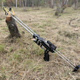 Slingshot Rifle Shooting Catapult with Laser Powerful Portable Slingshot Jungle Hunting Accessories Toy Accurate Outdoor Hunting