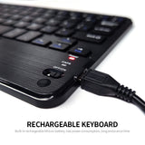 Wireless BT 3.0 Keyboard 59 Keys Ultra-slim Mini BT Keyboard Touch Pad Support Android Windows iOS for Laptop Phone Tablet