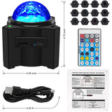 Music Speaker Star Galaxy Projector Light  Rechargeable Bedroom Night Lamp Nebula Lamps for Room Party Christmas New Year 2022