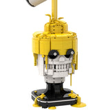 1144Pc Pouring on a Minifig Skull Desktop Building Blocks MOC Model Compatible with 75305 76165 76187 based on Art of Adam Betts