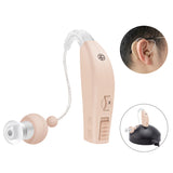 Rechargeable Hearing Aids BTE Ear Hearing Amplifier Adjustable Tone BTE Hearing Aid Sound Amplifier Hearing Device for Elderly