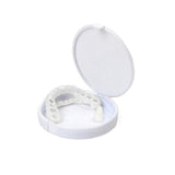 Wholesale 10 Sets False Teeth Smile Veneers Silicone Whitening Fake Tooth Smile Veneer Cosmetic Denture Brace Cover Upper Lower