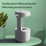 Anti-Gravity Humidifier 800ml With Clock Water Drop Backflow Aroma Diffuser Aromatherapy Novelty Night Light for Room Office