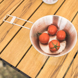 4PCS Outdoor Stainless Steel 300ml Sierra Bowl Picnic Tableware Portable Barbecue Hiking Camping Cup Picnic Cookware Storage Bag