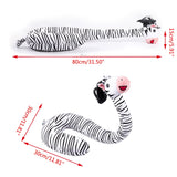 2 In 1 Travel Cartoon Animal Plush U-Shaped Neck Pillow with Mobile Phone Holder Q1QD