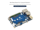 Waveshare CM4-IO-BASE-B + USB HDMI Adapter, for Raspberry Pi Compute Module 4
