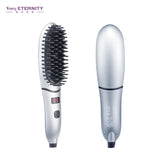 Hair Straightening Brush Compact Beard Straightener for Men Beard Straightening Heat Brush Comb Ionic LED Display Ionic Hot Heat
