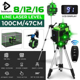 Laser Levels 16/12/8 Lines Green Beam 4D Self-Leveling 360 Laser Levels Horizontal&Vertical For Floor Wall Powerful Laser levels