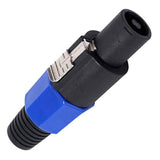 4 Pin Professional Speaker Connector Male Audio Plug Jack(5Pcs)