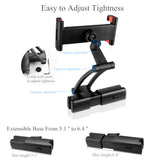 Aluminum Tablet Car Holder Back Seat Headrest Phone Stand Long Arm Adjustable Bracket