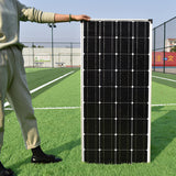 Glass Solar Panel 300W 400W Aluminum Frame 30MM Thickness 1165mm*550mm Solar Panel 12V 100W Battery Charge For Boat /Car/Home