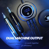 Mini Power Led Display Tattoo Power Supply With Adaptor for Coil &amp; Rotary Tattoo Gun Machines Tattoo Source Support 2 Machines