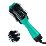 Professional One Step Below Hair Dryer Brush 2 In 1 Straightener and Curler Hot Air Curling Iron Rotating Comb Hot Air